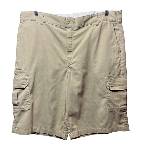 Dickies Relaxed‎ Fit Flex Cargo Shorts Work Utility Casual Khaki Size 42 - Picture 1 of 9